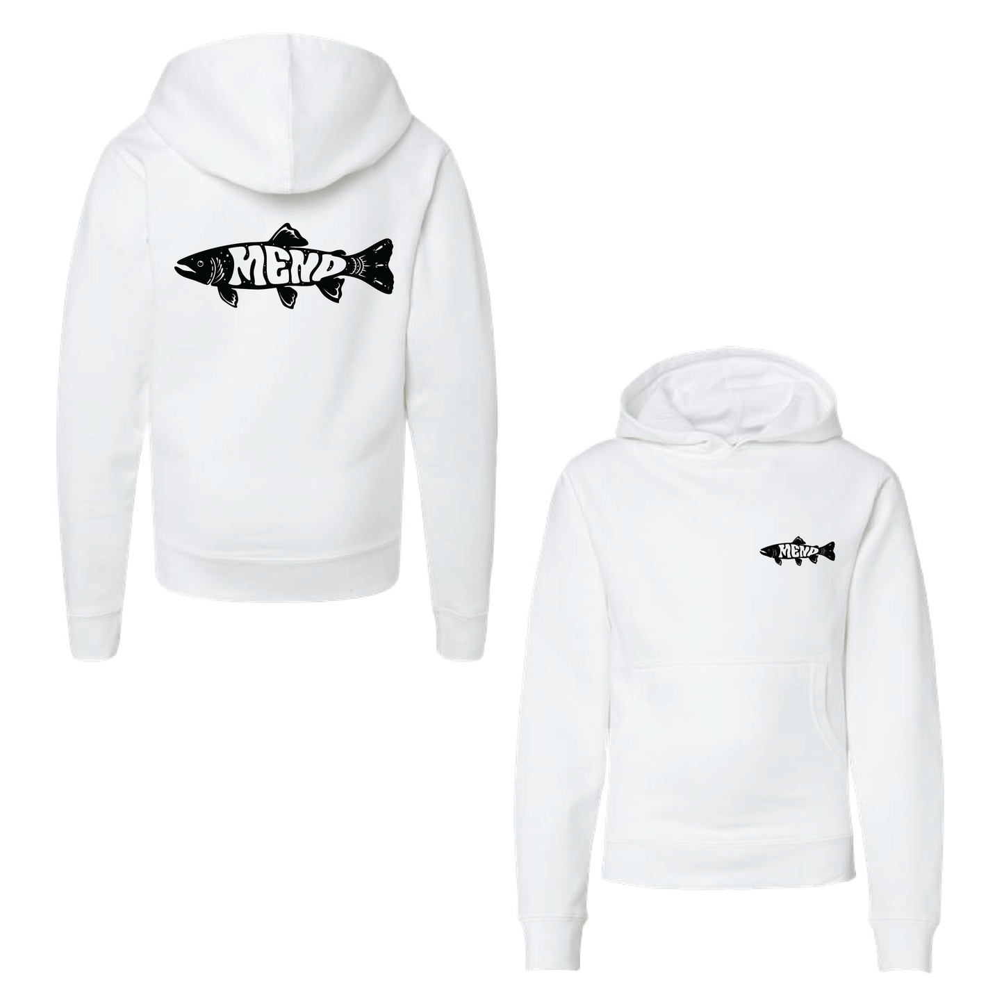 Trippy Trout Youth Midweight Hoodie