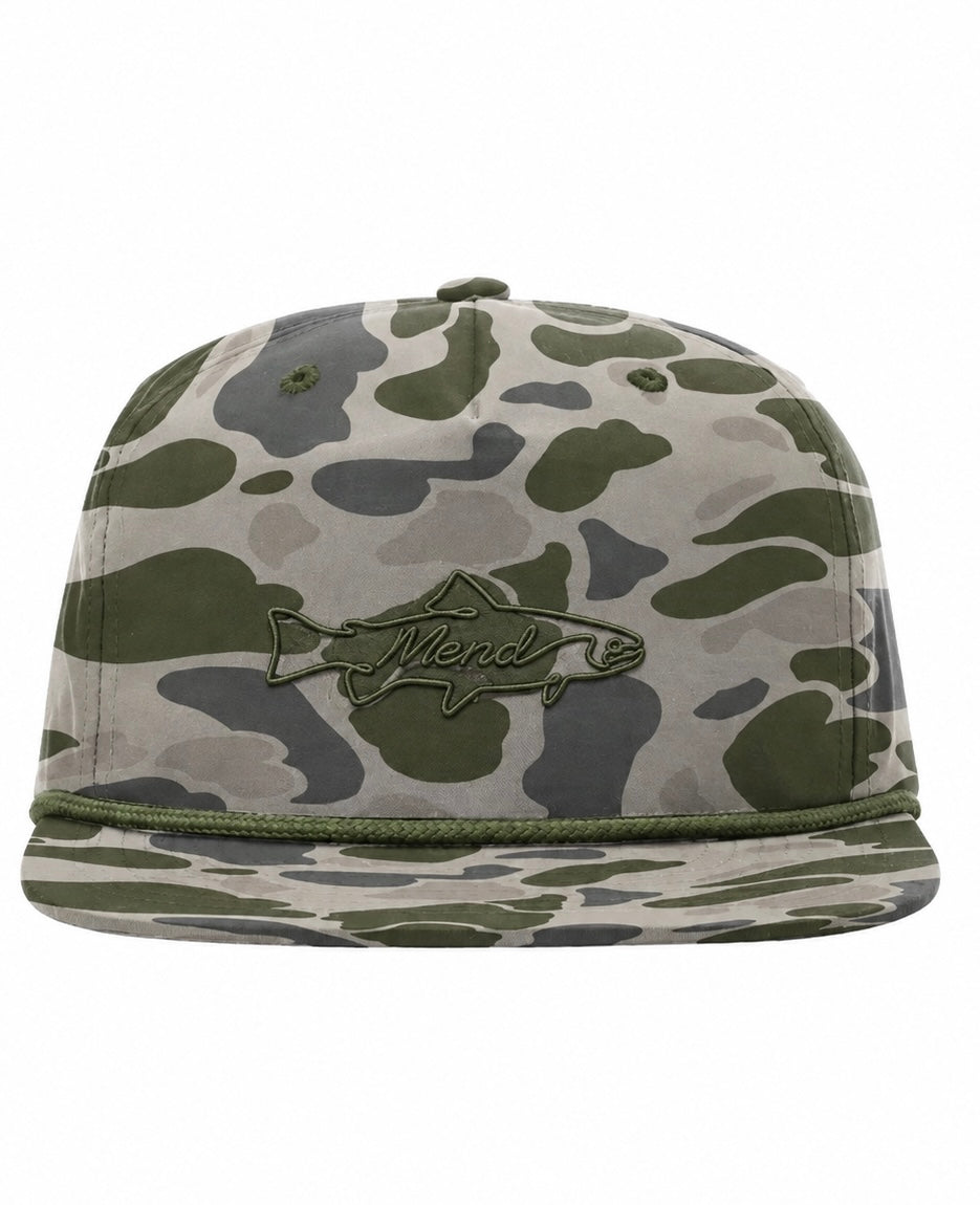 Mend LINE FISH Camo Gramps Cap