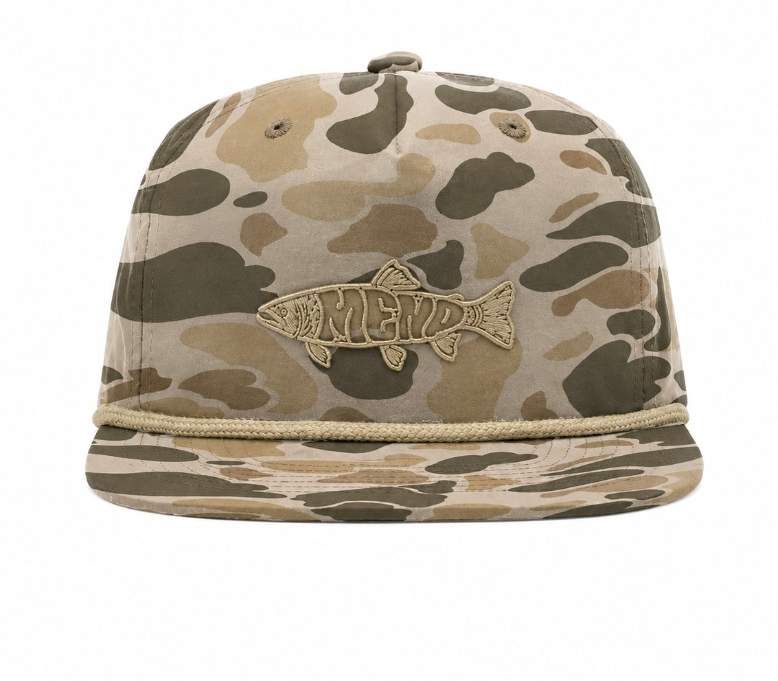 Mend TRIPPY TROUT Camo Gramps Cap