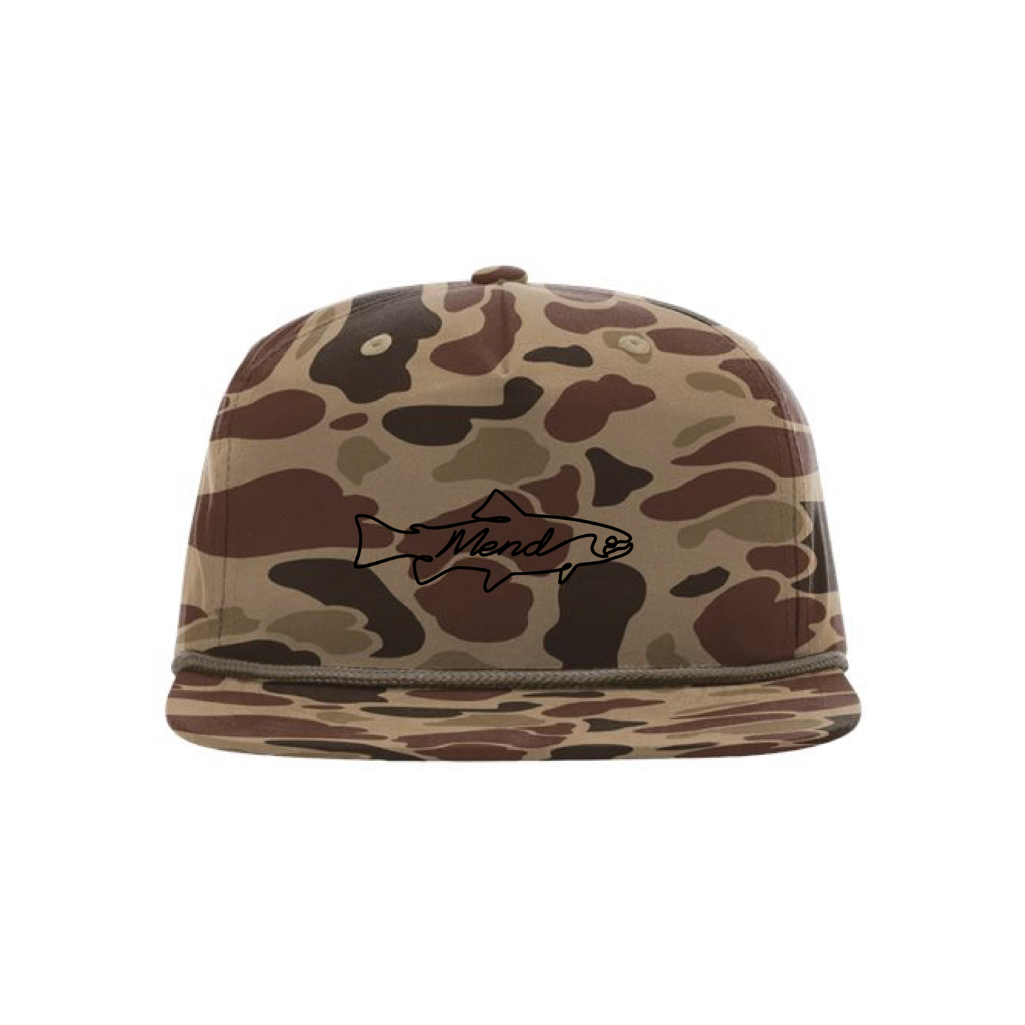Mend Line Fish Camo Gramps Cap [Black EMB]