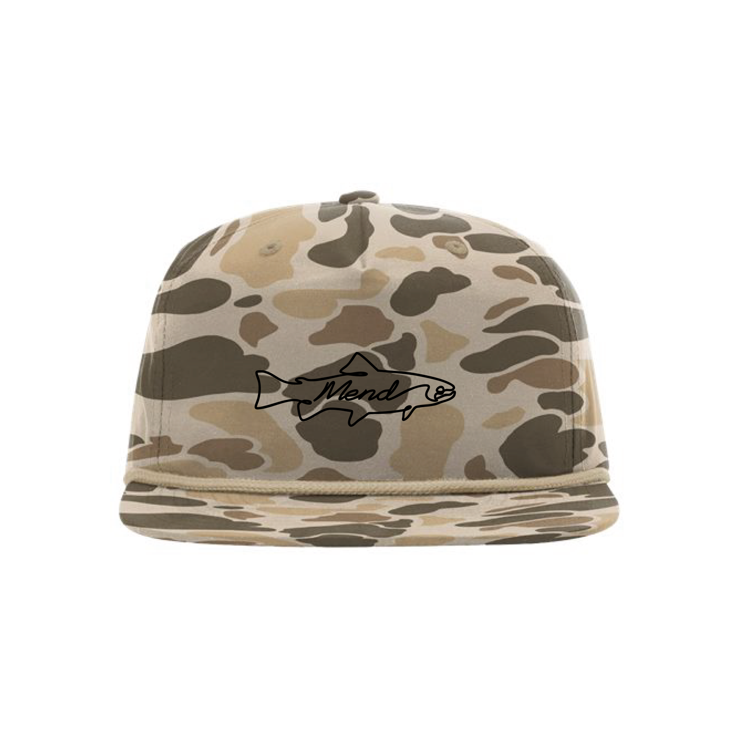 Mend Line Fish Camo Gramps Cap [Black EMB]