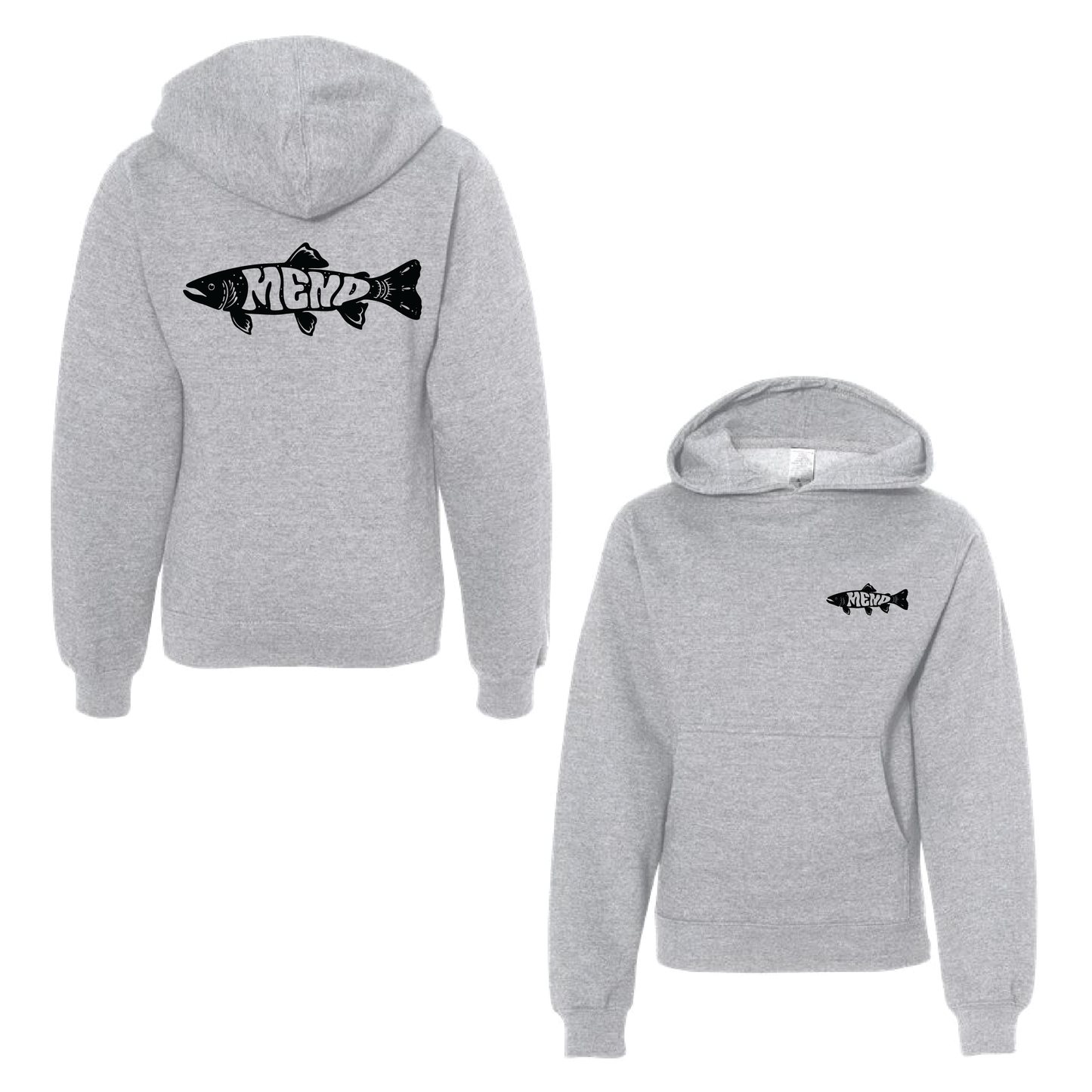 Trippy Trout Youth Midweight Hoodie