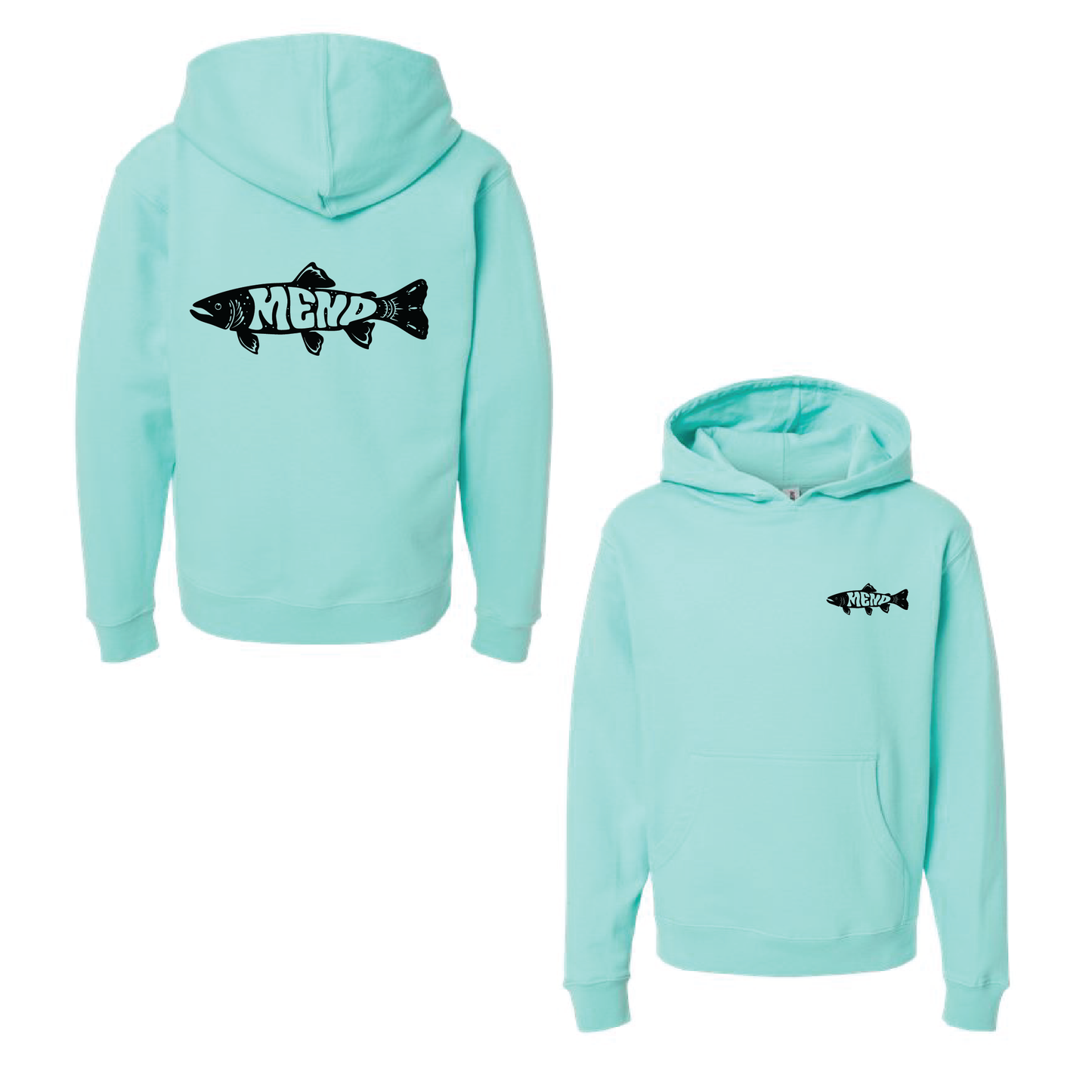 Trippy Trout Youth Midweight Hoodie