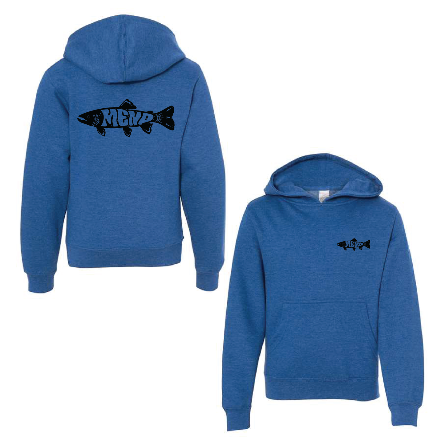 Trippy Trout Youth Midweight Hoodie